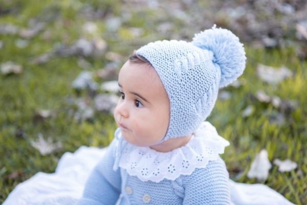 Gorrito Trenzado Pompón 1 - Margó Petits